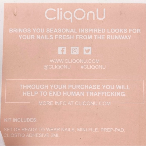 NIB CliqOnU Gray Lace Manicure Set - Picture 9 of 13